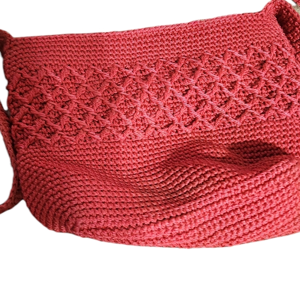 Worthington Cross Body Red Crocheted   Purse (Small) - Picture 3 of 5